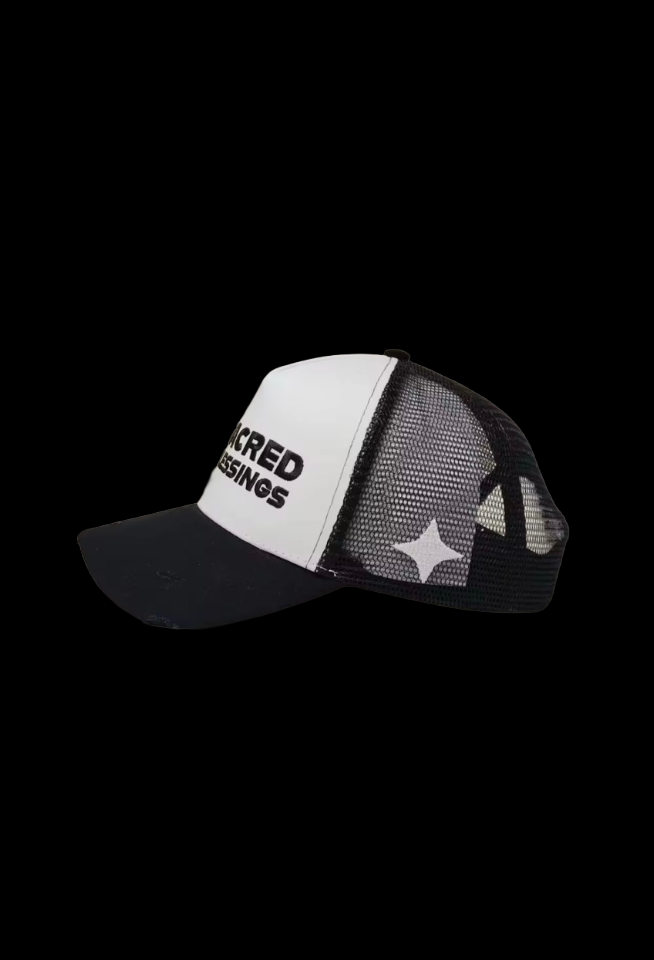 Sacred Blessings 'GENESIS' White Trucker Cap