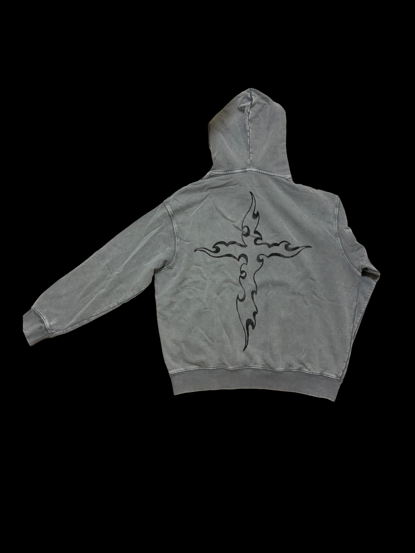 Sacred Blessings 'GENESIS' Acid Grey Hoodie