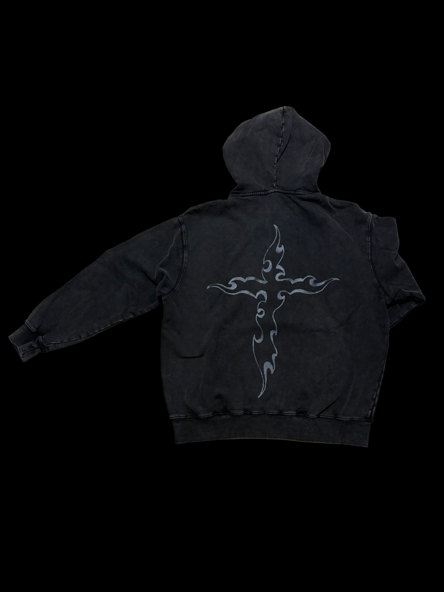 Sacred Blessings 'GENESIS' Acid Black Hoodie