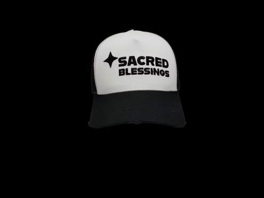 Sacred Blessings 'GENESIS' White Trucker Cap