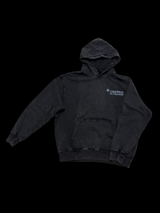 Sacred Blessings 'GENESIS' Acid Black Hoodie
